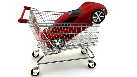 Red Car in Cart Đang muốn mua xe, nên đọc bài này để đỡ hối hận về sau