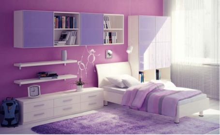 Gợi ý mẫu phòng ngủ sử dụng gam màu tím xinh xắn mau phong ngu dep su dung gam mau tim xinh xan m2 Gợi ý mẫu phòng ngủ sử dụng gam màu tím xinh xắn