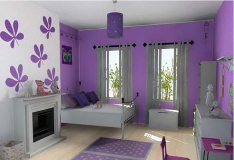 Gợi ý mẫu phòng ngủ sử dụng gam màu tím xinh xắn mau phong ngu dep su dung gam mau tim xinh xan m5 Gợi ý mẫu phòng ngủ sử dụng gam màu tím xinh xắn
