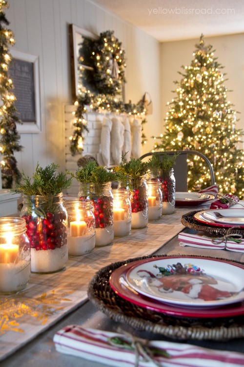  Cùng nhìn qua những kiểu trang trí bàn ăn Giáng sinh khiến trái tim bạn tan chảy