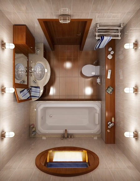 t1 Thiết kế không gian phòng tắm tiện nghi chưa đầy 10m²