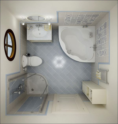 t14 Thiết kế không gian phòng tắm tiện nghi chưa đầy 10m²