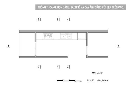 bep 5 5937 1474621716 Gợi ý mẫu thiết kế bếp trên cao thông thoáng, gọn gàng và sạch sẽ