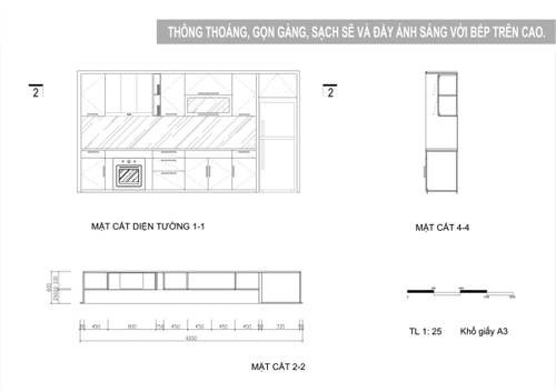 bep 7 5389 1474621716 Gợi ý mẫu thiết kế bếp trên cao thông thoáng, gọn gàng và sạch sẽ